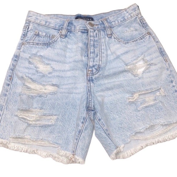 Aeropostale Pants - Aeropostale 90’s baggy shorts denim distressed size 2